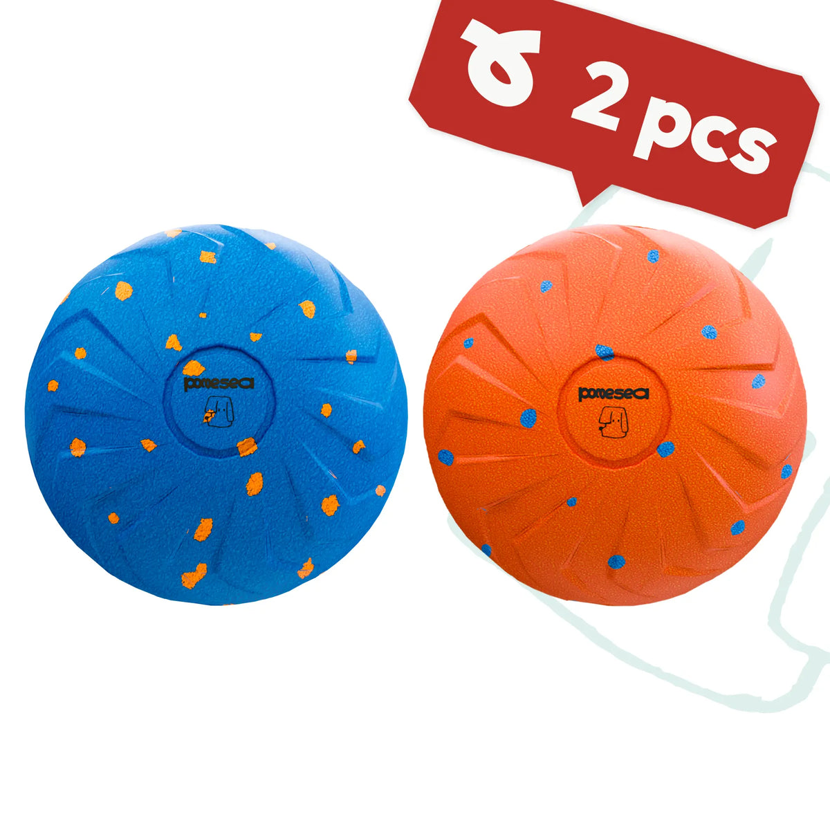 3.2-Inch Diameter Rechargeable 3-In-1 Dog Ball Toy with Motion Sensor - 3 Switchable Modes (Normal, Self-Moving, Bouncing, Rotating), E-TPU, Gentle, Eco-Friendly, Fast Charging, Waterproof, Safe, Rinse-Clean Outer Shell, 35Lb Capacity, Boredom Reducer