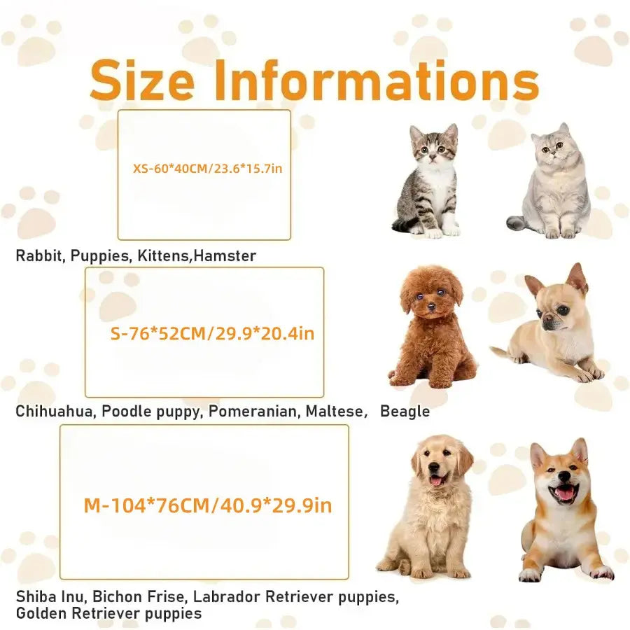 Soft Fluffy Fleece Pet Blanket for Dogs and Cats - Cute Print Design, Large Size (40" x 30") - 3 Pack