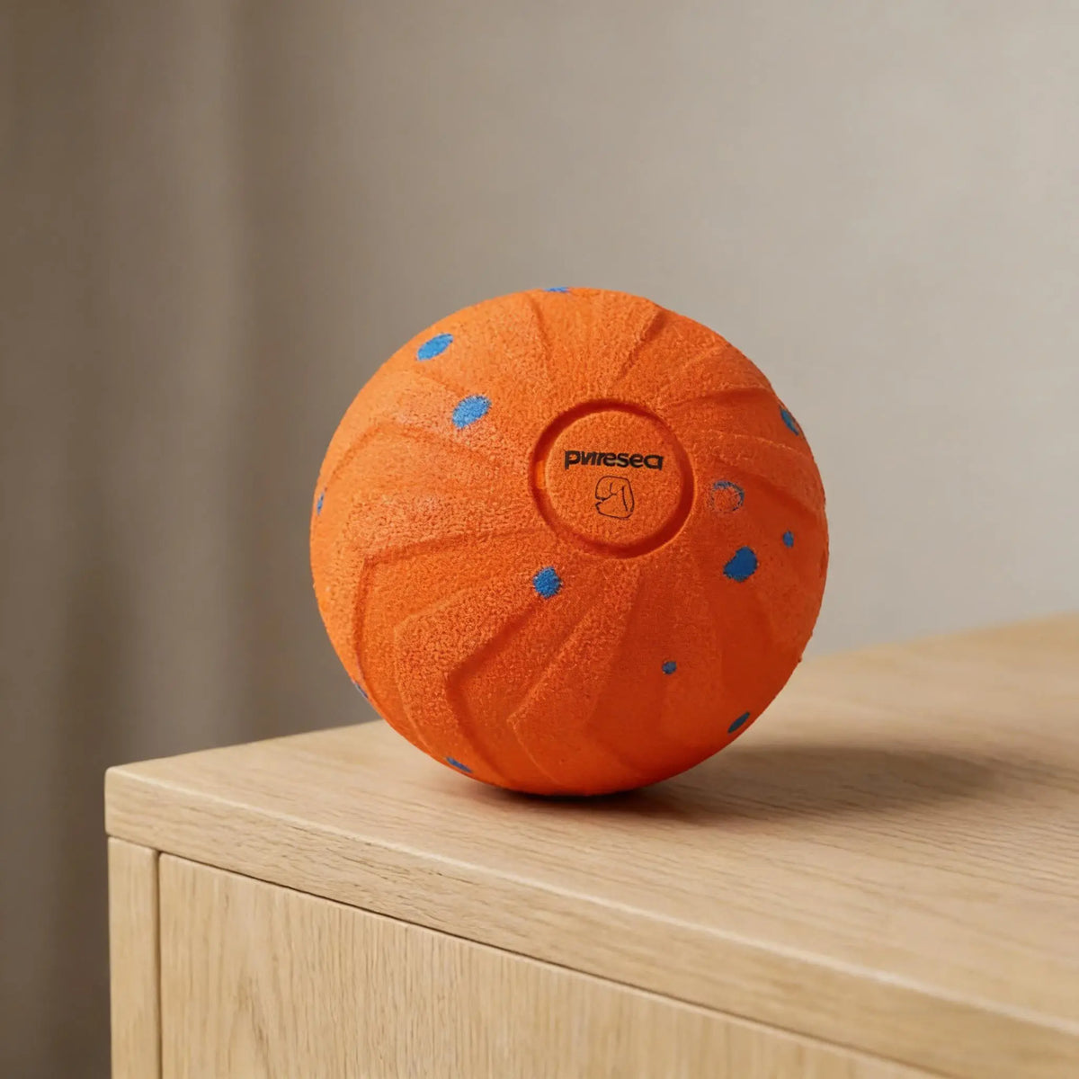 3.2-Inch Diameter Rechargeable 3-In-1 Dog Ball Toy with Motion Sensor - 3 Switchable Modes (Normal, Self-Moving, Bouncing, Rotating), E-TPU, Gentle, Eco-Friendly, Fast Charging, Waterproof, Safe, Rinse-Clean Outer Shell, 35Lb Capacity, Boredom Reducer