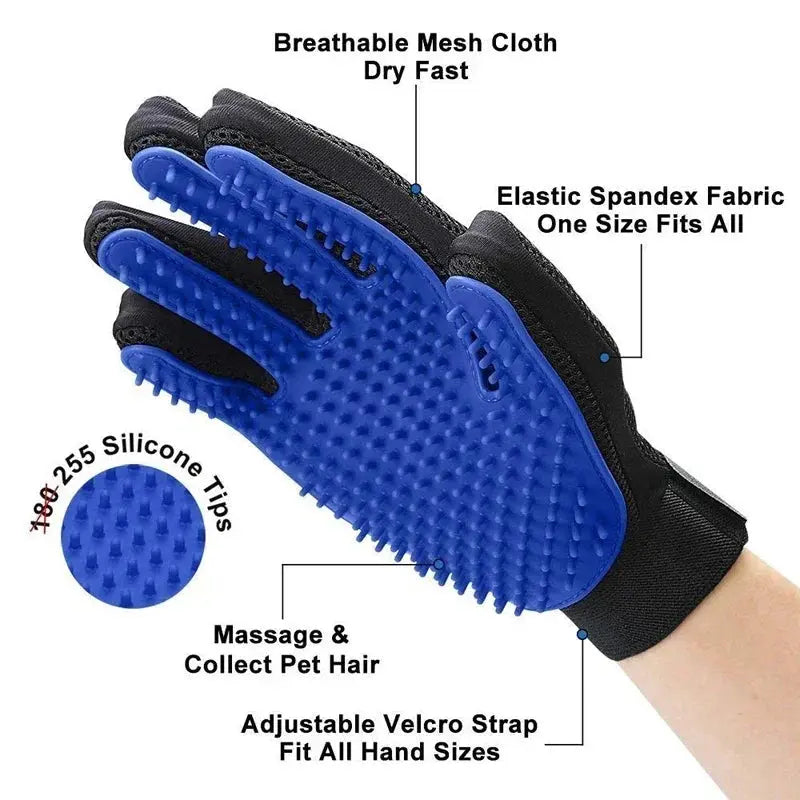 Fur-Real Clean Silicone Pet Grooming Gloves