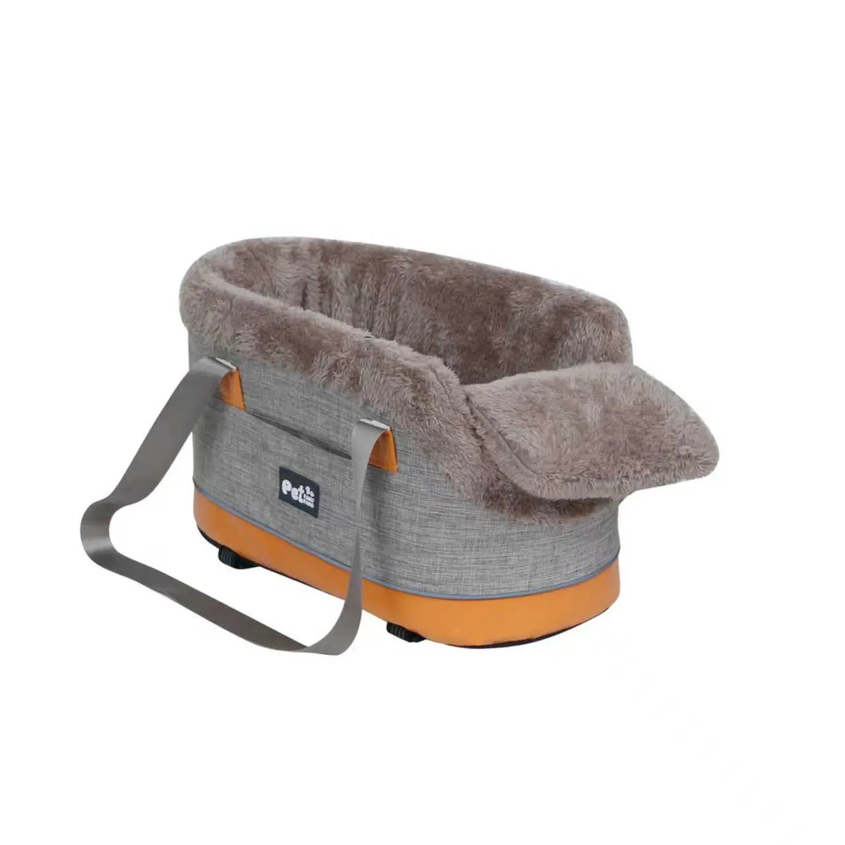 3-in-1 Oxford Poly Travel Pet Safety Seat - Versatile Carrier Bed for Small Breeds with Central Control and Armrest Mount, Secure Nest for Cats and Dogs